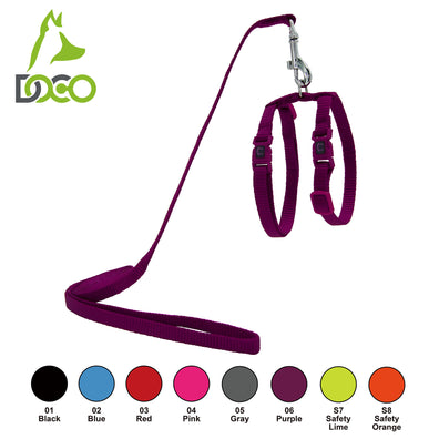 DOCO® Signature Nylon Cat Harness + Leash Combo