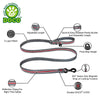 DOCO® Lunar Air Easy Snap Multifunction Leash - 6ft w/ Click and Lock Snap - www.docopet.com