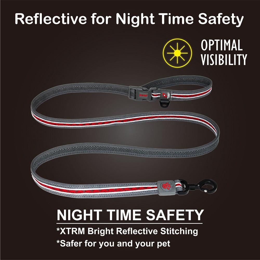DOCO® Lunar Air Easy Snap Multifunction Leash - 6ft w/ Click and Lock Snap - www.docopet.com