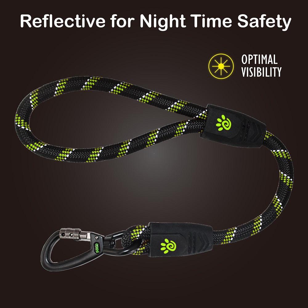 DOCO® Reflective Traffic Rope Leash - Click & Lock Snap - 20 inch - www.docopet.com