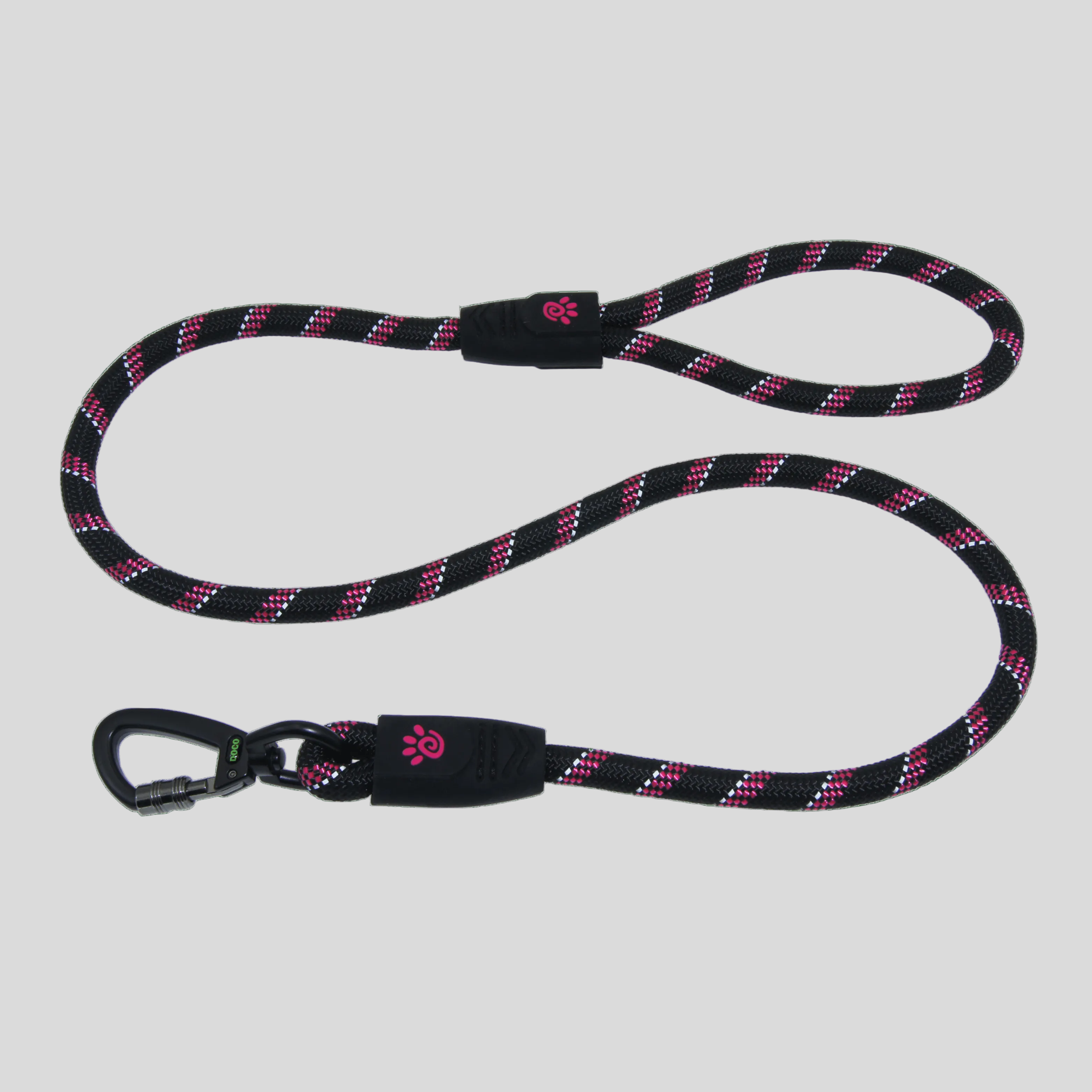 DOCO® 5ft Reflective Rope Leash w/ Click & Lock Snap (3/8" Width x 5ft) - www.docopet.com