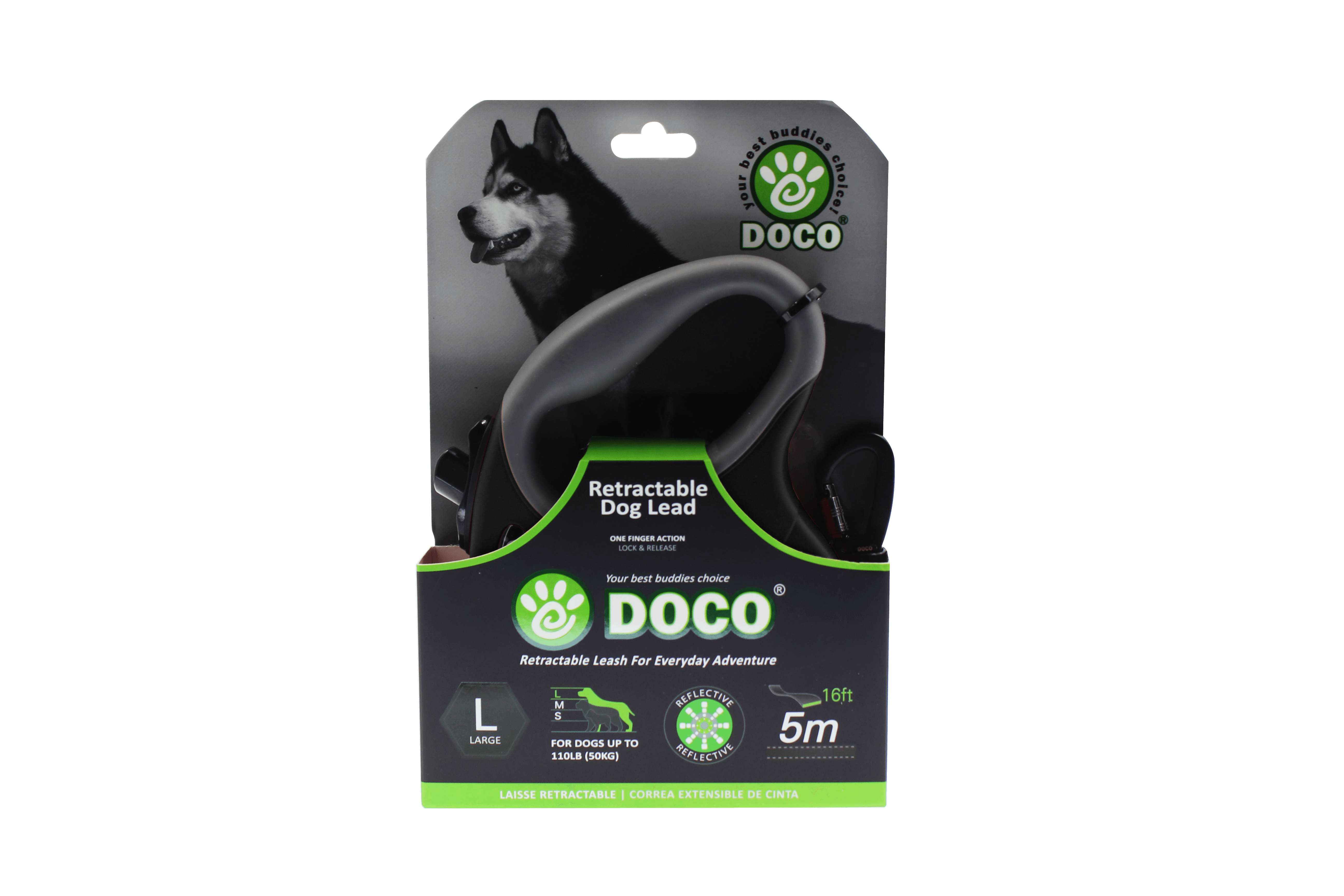 DOCO® ALL DAY ADVENTURE RETRACTABLE LEASH - www.docopet.com