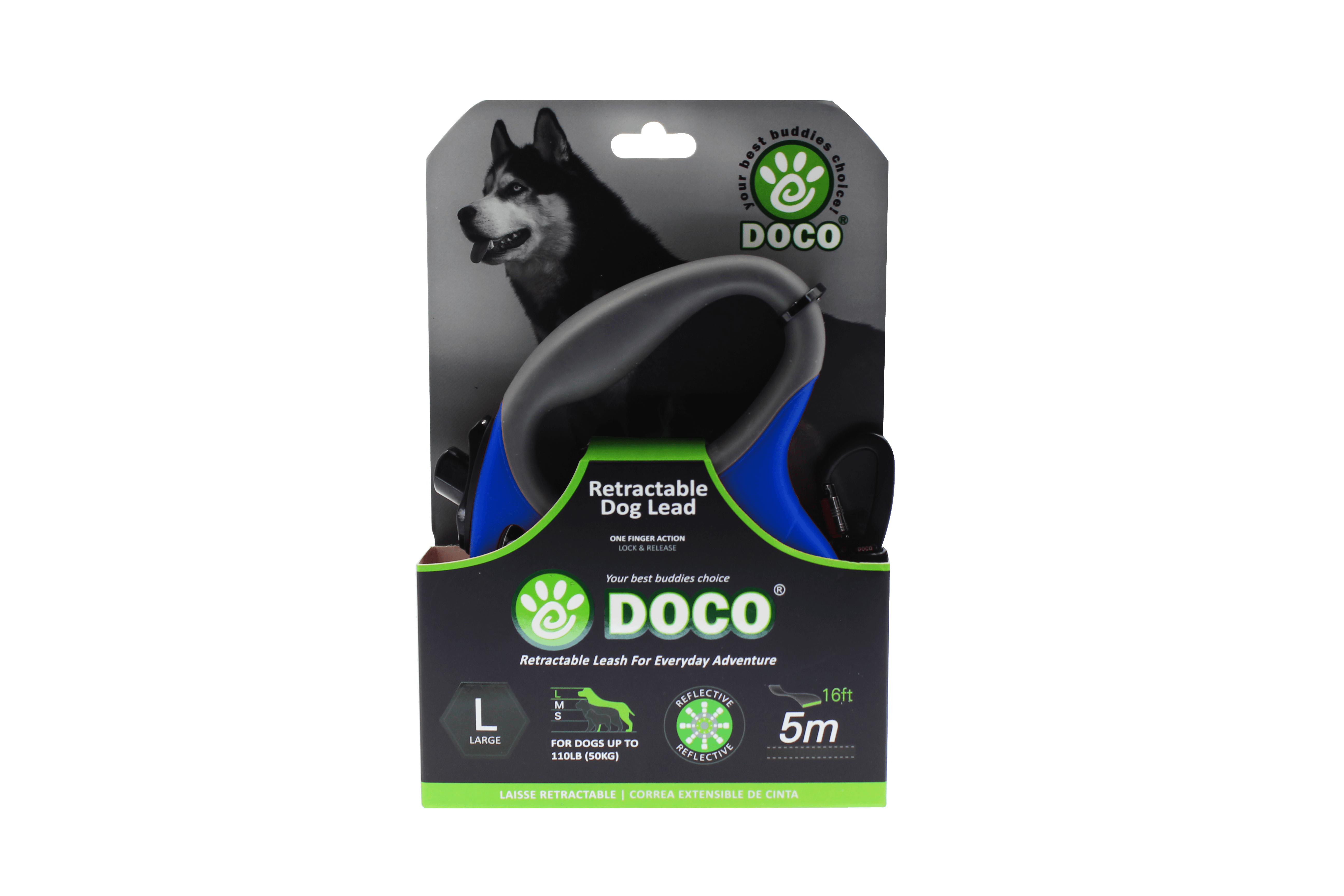DOCO® ALL DAY ADVENTURE RETRACTABLE LEASH - www.docopet.com