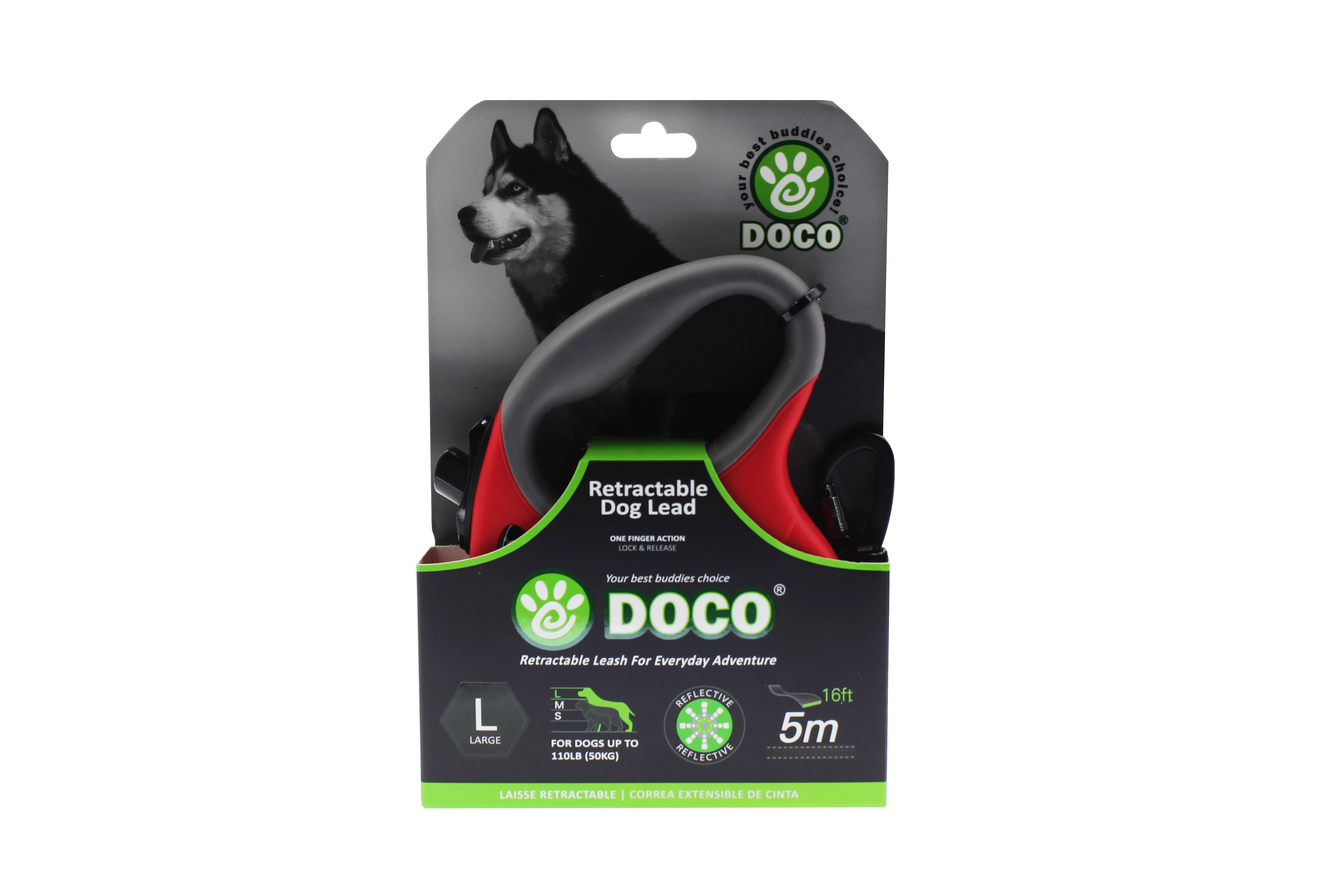 DOCO® ALL DAY ADVENTURE RETRACTABLE LEASH - www.docopet.com
